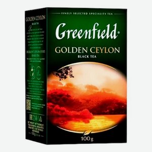 Чай черный Greenfield Golden Ceylon листовой, 100 г 