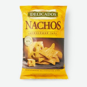 Чипсы кукурузные Delicados Nachos с нежнейшим сыром, 150 г 