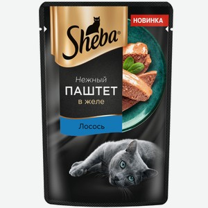 Влажный корм Sheba для кошек паштет с лососем, 75г 