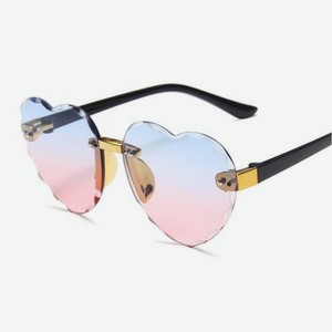 Детские солнцезащитные очки без оправы Дети Дети Серый Розовый Красный Объектив Мода Uv400 Защита Очки 