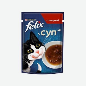 FELIX Суп для взрослых кошек 48гр в ассортименте 