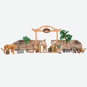 Игровой набор Animal Ферма диких животных с животными и аксессуарами 