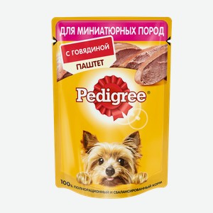 Корм для собак Pedigree паштет из говядины, 80 г 