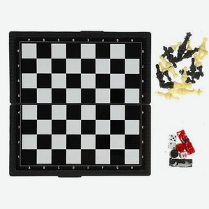 Настольные игры Играем вместе Шахматы магнитные 3 в 1 Буба (шахматы, шашки, нарды) 