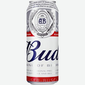 Пиво Bud светлое 5% 0.45л 