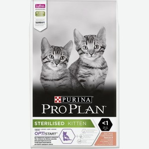 Pro Plan корм для стерилизованных котят всех пород, лосось (10 кг) 