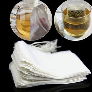 Пустые чайные пакетики String Heat Seal Фильтр Бумага Трава Свободный чайный пакетик Белый 50шт / набор 