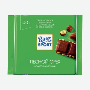 Шоколад Ritter Sport 100г Мол Др Ор Лещ