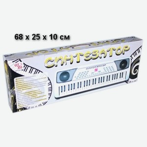 Синтезатор с микрофоном бат. (54 клавиши, от сети) в кор. SD989-A 