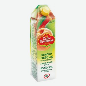 Сок Сады Придонья яблоко-персик восстановленный 1 л 