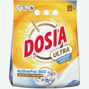 Стиральный порошок DOSIA Ultra Альпийская свежесть, Россия, 3 кг 