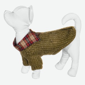 Yami-Yami одежда свитер с рубашкой для собак, горчичный (XL) 