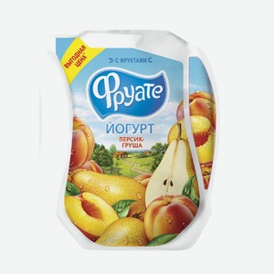 Йогурт питьевой Фруате персик-груша, 1.5%, 250 мл
